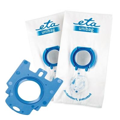 Vrečke za sesalnik ETA UNIBAG startovací set č. 2 9900 68030 - 1 x adaptér + 2 x sáček 3 l bílá barva/modrá barva